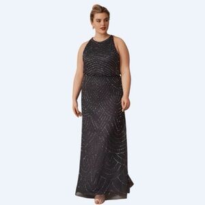 NWT BHLDN x Adrianna Papell Madigan Beaded Tulle Dress